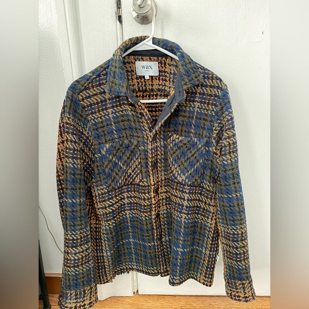 Wax London Mens’s Woven Overshirt Size Large